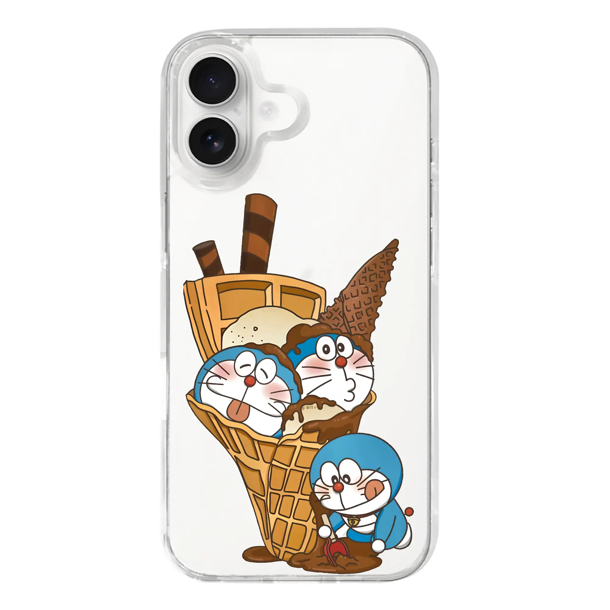 ドラえもん グッズドラえもん - iPhone 17シリーズ 透明スマホケース – 薄型・耐衝撃・精密フィット保護カバー